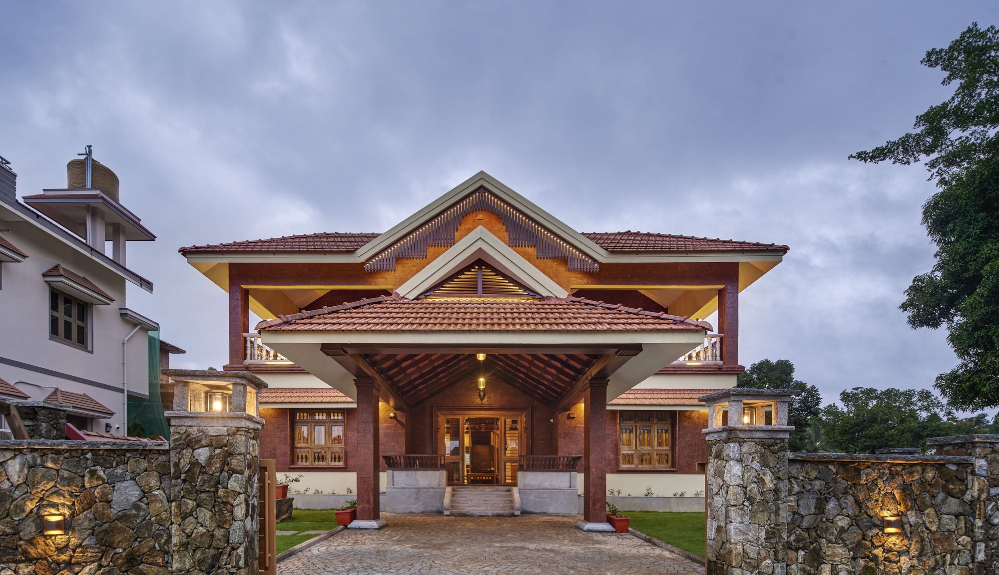 With Roots In Traditional South Indian Architecture This Courtyard 